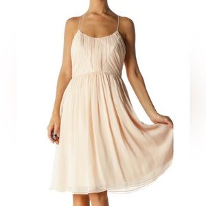 BHLDN Hitherto Bridesmaid/Party Dress, in Soft‎ Pink Chiffon NWOT 6